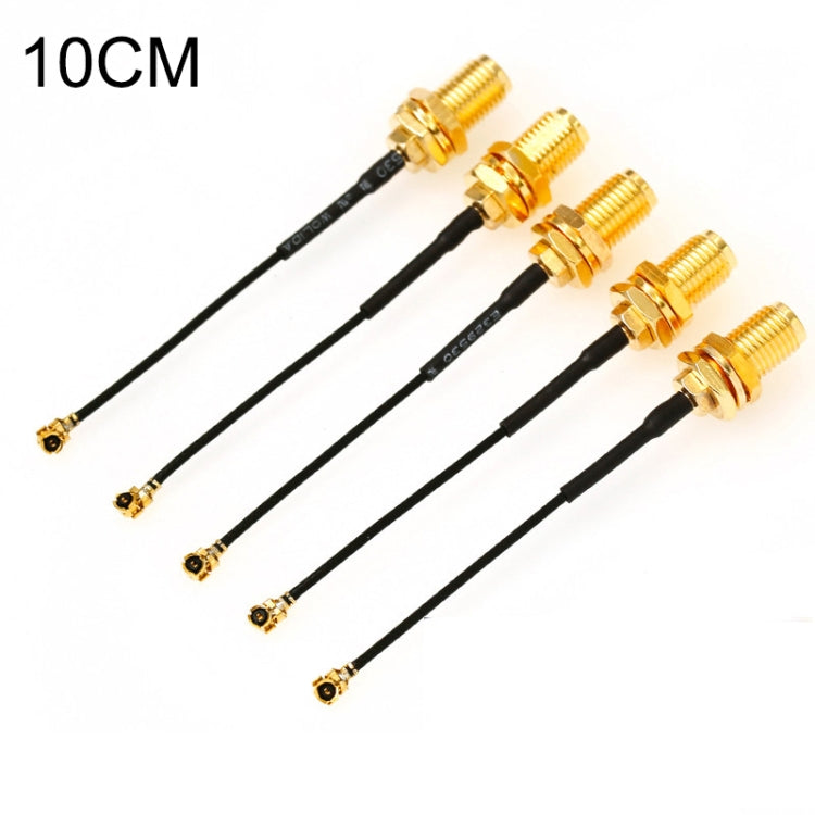 5 PCS / Set RG178 Ufl / IPX / IPEX to SMA Female Adapter Braid Cable, Length:10cm, 10cm 5 PCS / Set RG178 Ufl / IPX / IPEX to SMA Female Adapter Braid Cable, Length:10cm, 10cm